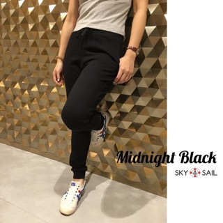 SKY&amp;SAIL Sweatpants Jogger pants สี Midnight black