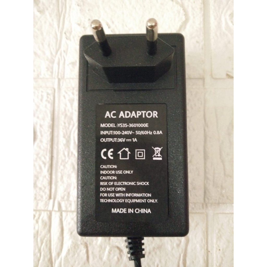 AC ADAPTER 36V 1A รุ่น YS35-3601000E Jek DC 5.5mm X 2.1mm - 2.5mm