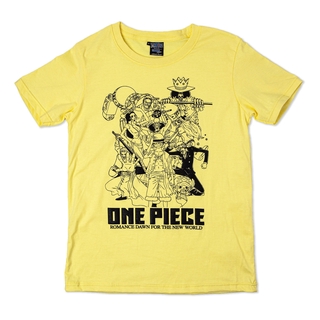 Yellow One Piece T-shirt No.303 (เสื้อยืดวันพีซ สีเหลือง No.303)