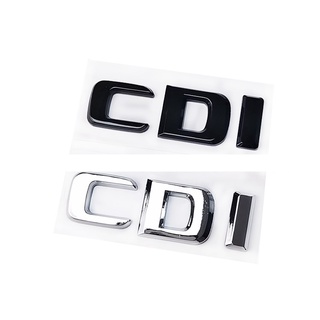 Cgi สติกเกอร์โลโก้ตัวอักษร CDI 3D สีดํามันวาว สําหรับตกแต่งด้านข้างรถยนต์ Mercedes benz C E S ML CLS