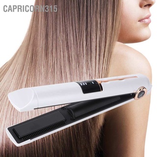 Capricorn315 Professional USB Charging Mini Electric Hair Straightener Curler Cordless Styling Tools