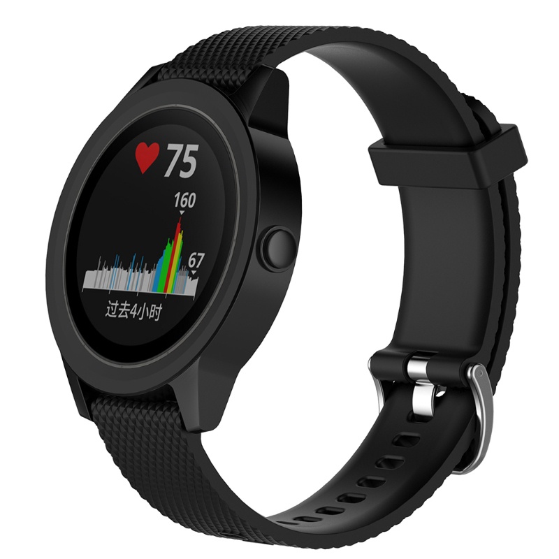 Hsv สายนาฬิกาข้อมือซิลิโคน แบบเปลี่ยน สําหรับ Garmin Vivoactive 3 Vivomove Vivomove Hr
#8