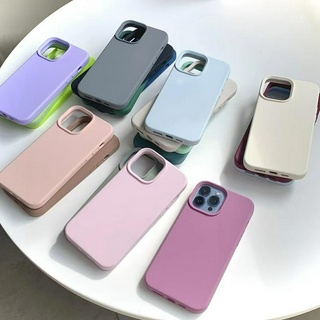 เคสกำมะหยี่ โลโก้ สำับรุ่น iPhone X XS XR XSMAX ใช้สำหรับ ไอโฟนX XS XR XSMAX เคสสีพื้นพาสเทล  มี 15สี