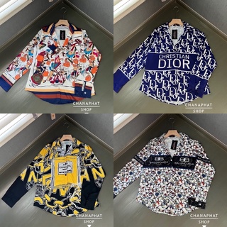 เสื้อเซิ้ตแขนยาวลายสวยๆเก๋ๆ ใส่แล้วดูดี ดูดีมีสไตส์ เนื้อผ้าดี ใส่สบาย ไม่ร้อน