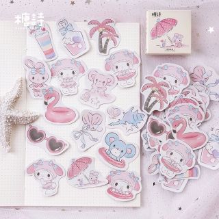 45Pcs Lovely My Melody Stickers Set💗