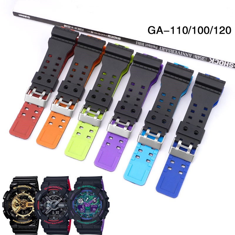 สายนาฬิกาข้อมือ TPU สําหรับ Casio G-SHOCK GA100 GA 110 120 150 200 300 400 700 GD100 110 120 GAX-100 GW-8900 GLS-100