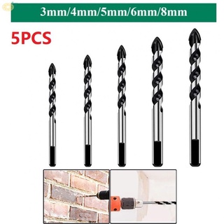 【VARSTR】Drill Bit Concrete Cutting 5PCS Black Brick For Porcelain Wear Resistance