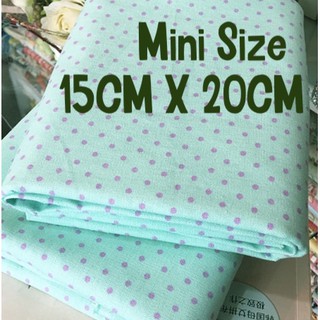 mini size 15cm x 20cm ผ้าแคนวาส ลายจุด ผ้า เนื้อดี 6 ออนซ์ เนื้อหนา