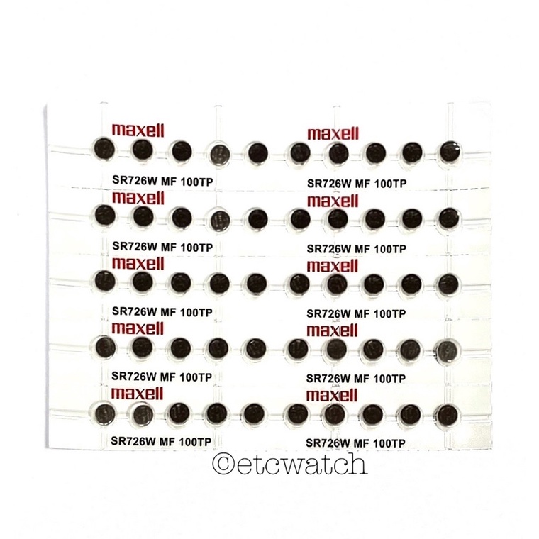 พร้อมส่ง> ถ่านกระดุม Maxell SR726W / 396 แบบหลุม 1 ก้อน  สำหรับ BA-110 BA-111 BA-112 BA-120