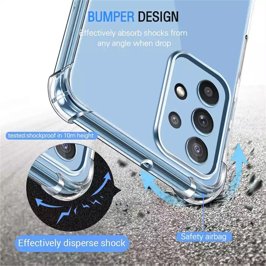 Case For Samsung A32 4G/5G A57 A37 เคสโทรศัพท์ซัมซุง เเบบนิ่ม กันรอย คลุมกล้อง เคสใสกันกระแทก TPU ส่งจากไทย - รูปที่ 3