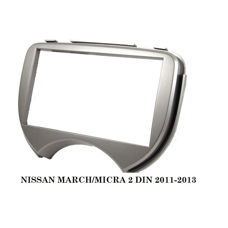 หน้ากากวิทยุ NISSAN MARCH ปี2011_2014สำหรับเปลี่ยนเครื่องเล่น7"2DIN_18cm.