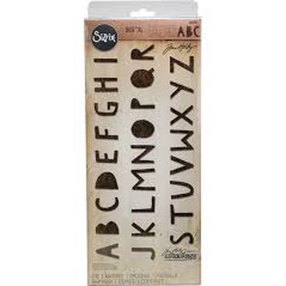 Sizzix Bigz XL Alphabet Die - Cutout Upper by Tim Holtz