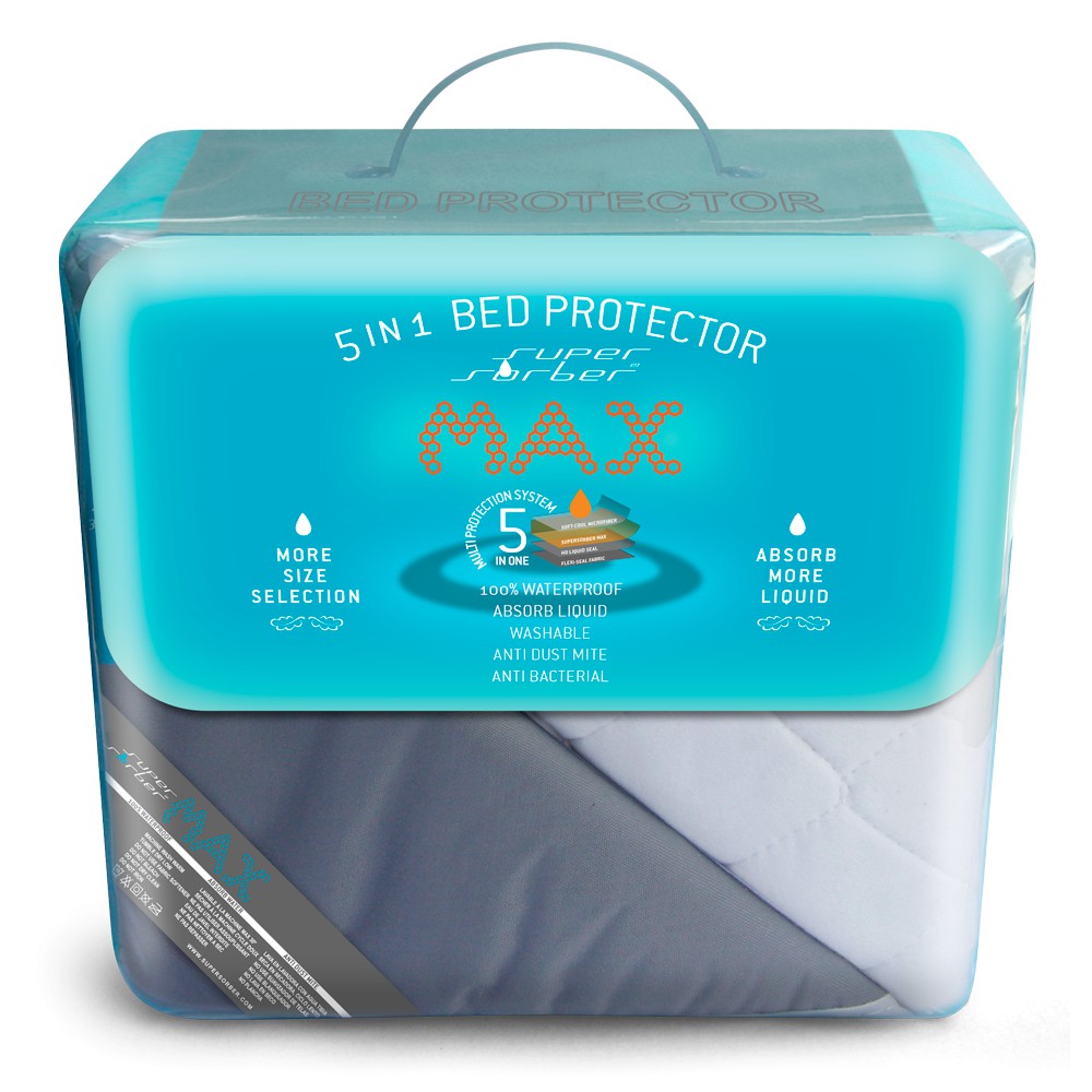 แผ่นรองเตียงซับน้ำซักได้Supersorber เหมาะกับเด็กแรกเกิด/ วัยเลิกผ้าอ้อม ซึมซับดีไม่ซึมเปื้อน100% ราคา ถูกที่สุด ดีลบีเคเค แกลเลอรีภาพที่ 6