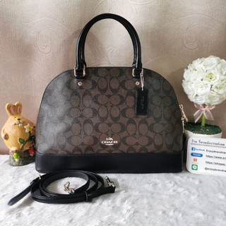 COACH F58287 SIERRA SATCHEL IN SIGNATURE COLOR: IMITATION GOLD/BROWN/BLACK