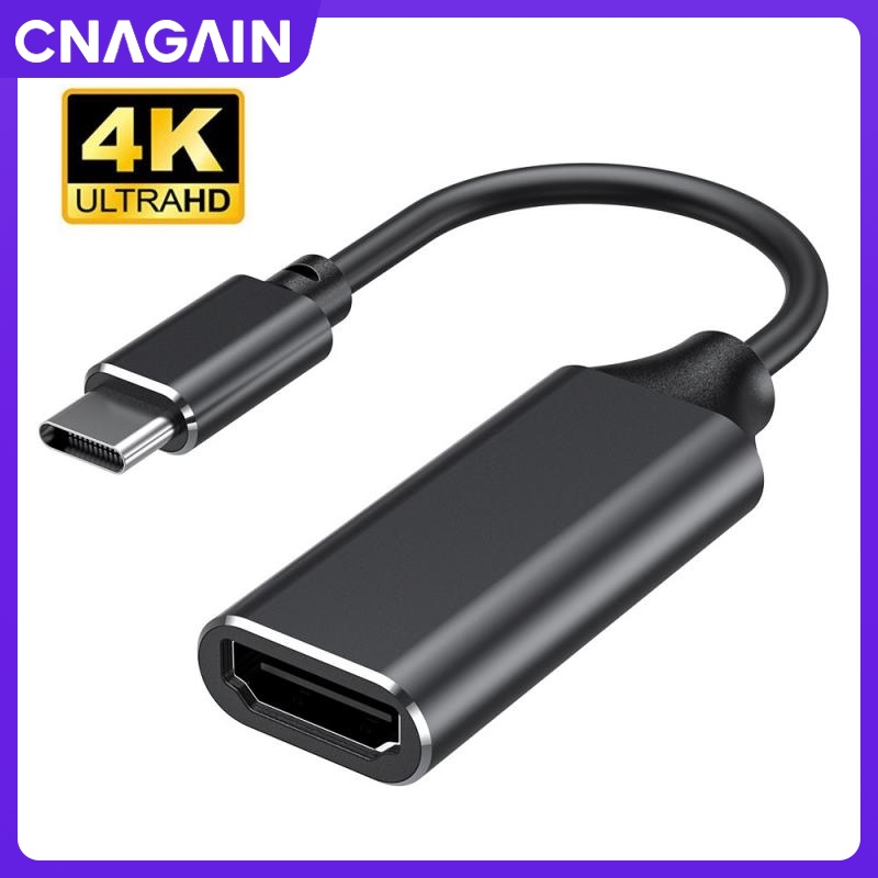Cnagain อะแดปเตอร์แปลงสายเคเบิลเสียงวิดีโอ 4K@60Hz USB C เป็น HDMI สําหรับโปรเจคเตอร์ Samsung Galaxy S24 S23 S22 Ultra MacBook Air Pro เป็น HDTV Monitor