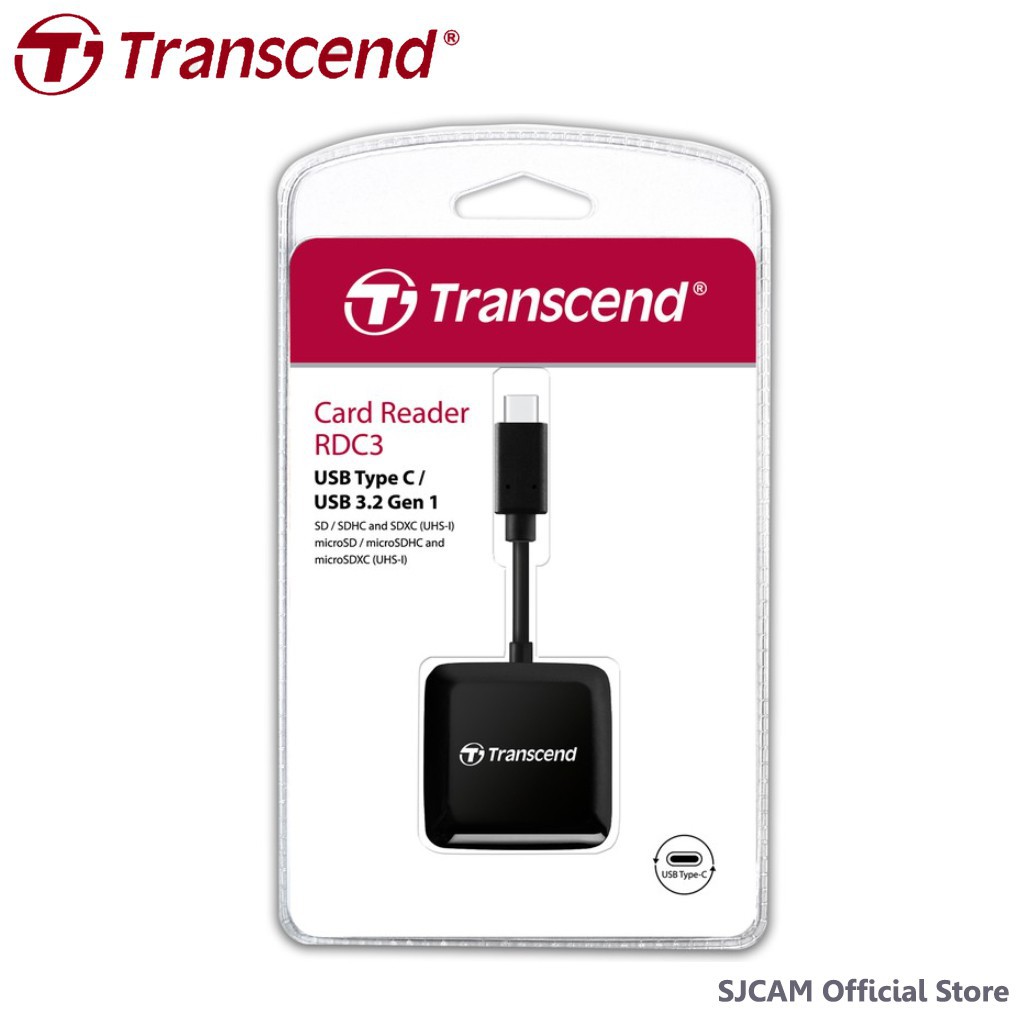 Transcend Card reader USB 3.2 Gen 1 / 3.1 Gen 1 Type C TS-RDC3 : รับประกัน 2  ปี - มีใบกำกับภาษี การ์ดรีดเดอร์ RDC3 | Shopee Thailand