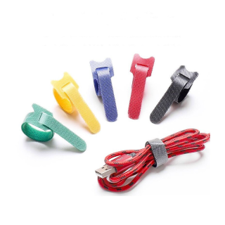 โปรโมชั่น : ที่เก็บสายไฟ สายรัดเวลโคร ระบายอากาศ สำหรับผูกสายชาร์จ