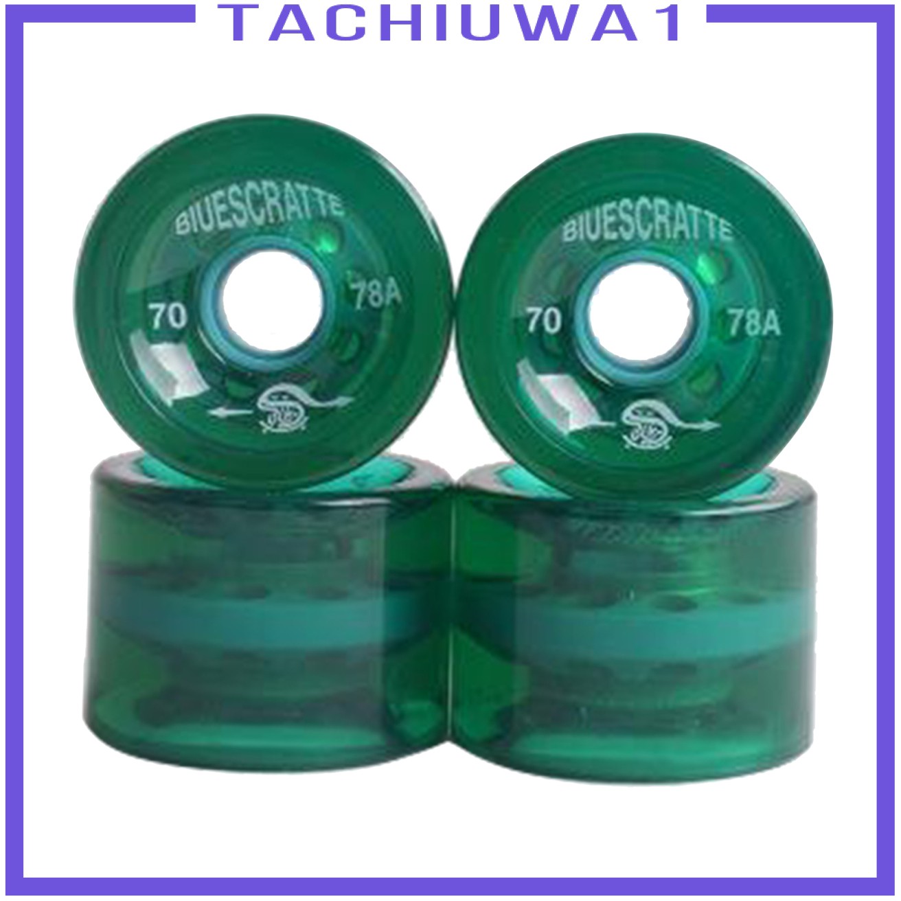[TACHIUWA1] 4pcs/Pack 70mm Longboard PU Wheel Replacement Skateboard