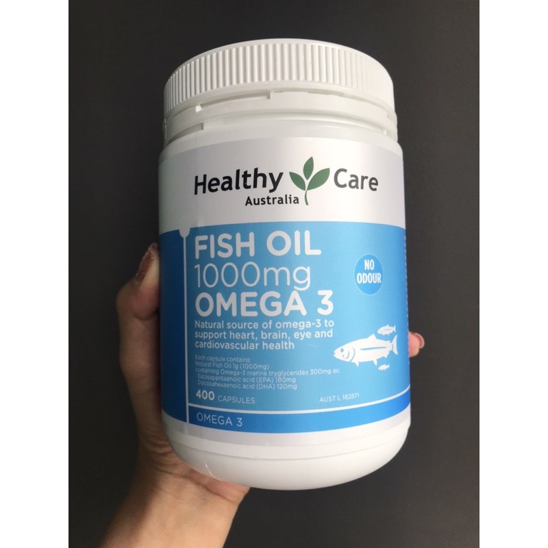SQ Healthy Care Fish Oil 1000mg Omega 400 แคปซูล