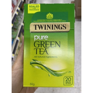 ชาเขียว ชนิดซอง ตรา ทไวนิงส์ 50 G. Pure Green Tea ( Twining Brand )