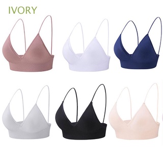 Ivory สปอร์ตบรา ระบายอากาศ ไร้รอยต่อ ทรงสามเหลี่ยม ไร้รอยต่อ สําหรับออกกําลังกาย เล่นโยคะ