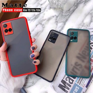 2021 เคสโทรศัพท์มือถือแบบแข็งป้องกันเลนส์กล้องหรูหราสําหรับ Vivo Y33S Y33 S Y21S Y21 S Vivoy33S