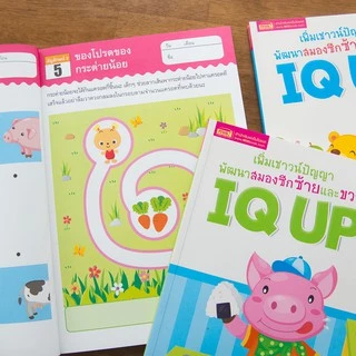 MISBOOK หนังสือ IQ UP เพิ่มเชาวน์ปัญญา พัฒนาสมองซีกซ้ายและขวา (ซื้อแยกเล่มได้)