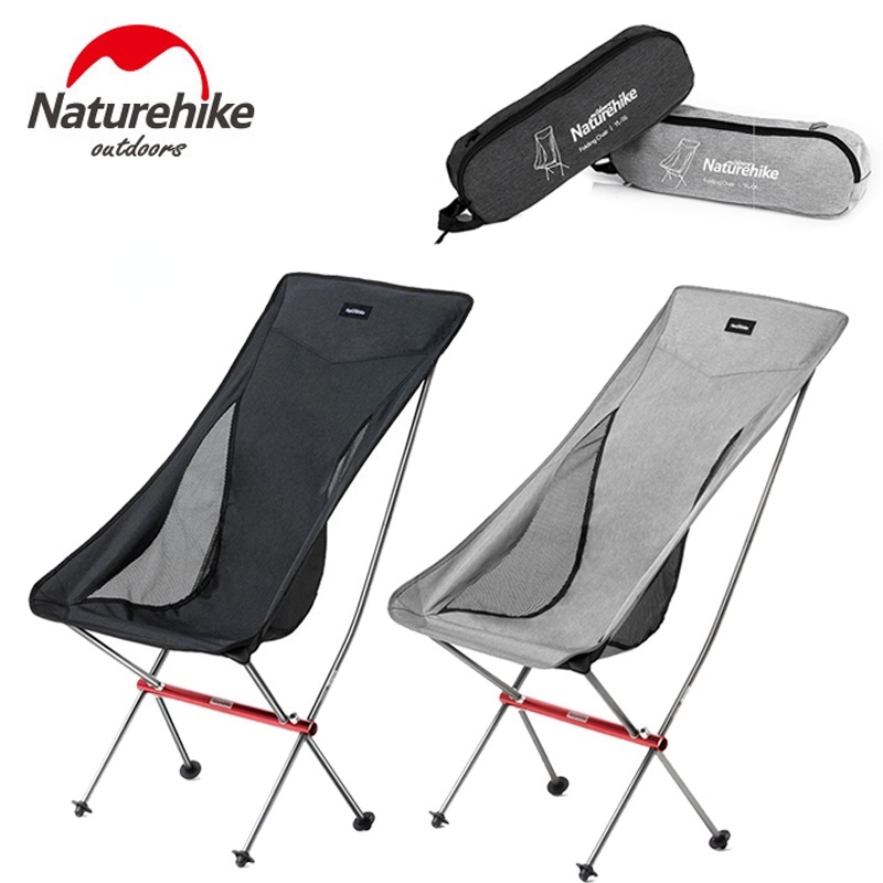 เก้าอี Naturehike เก้าอี้สนาม เก้าอี้พับ Portable Ultralight Camping Chair Outdoor รับน้ำหนัก 150kg