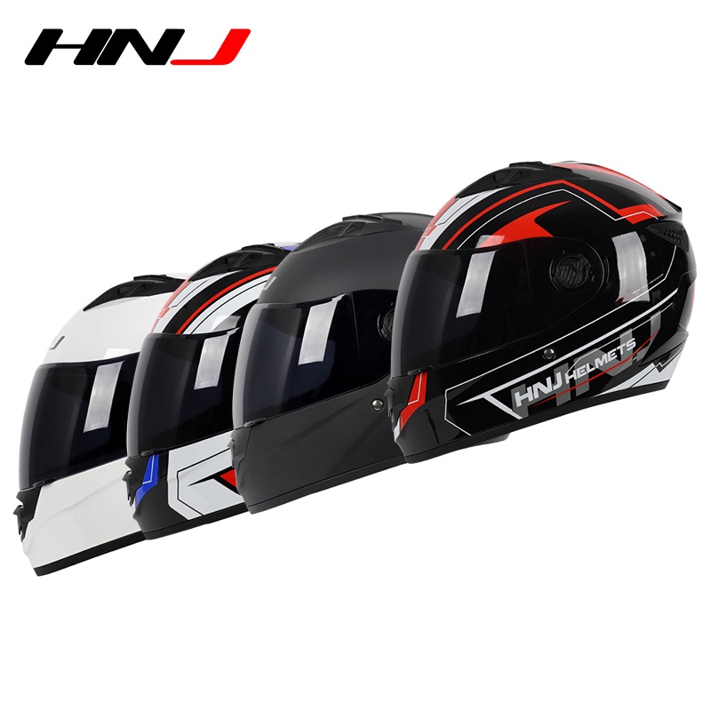 HNJ หมวกกันน็อค แข็งแรง ทนทานต่อแรง เหมาะกับคนหัวใหญ่ Helmets  (Size L 59-60 ซม.) หมวกกันน็อคเต็มใบ
