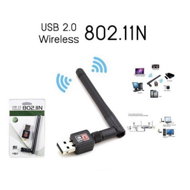 USB 2.0 802.IIN US） WIFI Wireless Adapter Network 300Mbps/600Mbps with Antenna (ตัวรับสัญญาณ wifi)