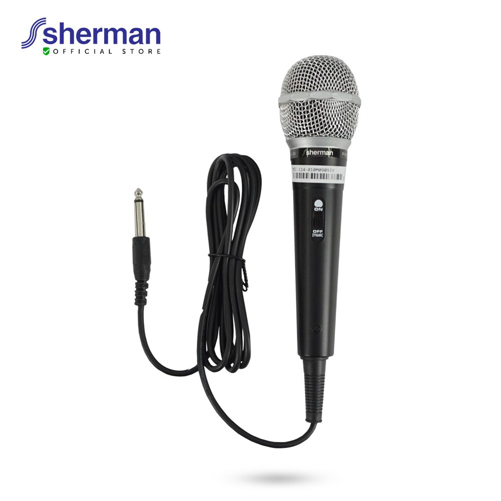 Sherman ไมโครโฟนสาย Dynamic รุ่น Mic 114 Shermanthai Thaipick