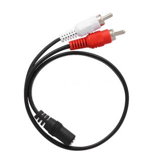 สายเคเบิ้ล0 . 25 เมตร Rca สายเคเบิ้ลเสียง 3 . 5 มม. Female To 2 Rca Male Stereo