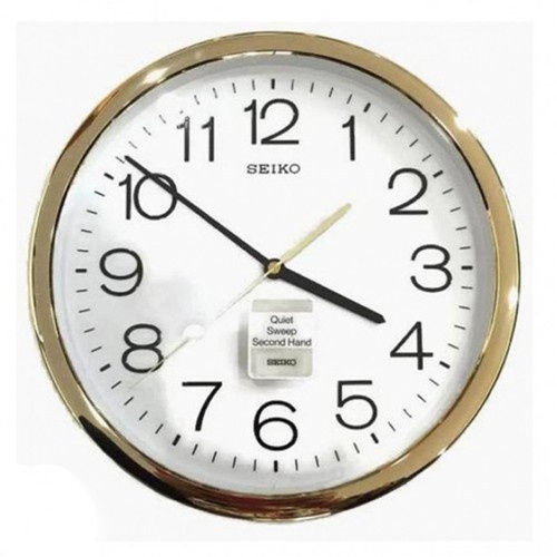 นาฬิกาปลุก นาฬิกาแขวนผนัง SEIKO นาฬิกาแขวน ขนาด 12นิ้ว ขอบทอง รุ่น PDA014G,PDA014