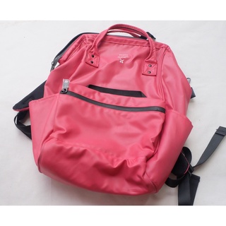 Anello Backpack กว้าง 16 นิ้ว ยาว 18 นิ้ว สีบานเย็น มือสอง ของแท้