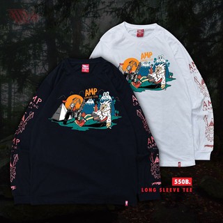 A.M.P. เสื้อแขนยาว สกรีนลาย "CHOPPER CAMP" Long Sleeve T-SHIRT