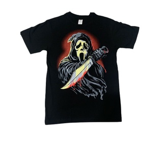 เสื้อยืด พิมพ์ลายภาพยนตร์สยองขวัญ Scream Ghost Face ออกแบบดี ส่งไวS-5XL