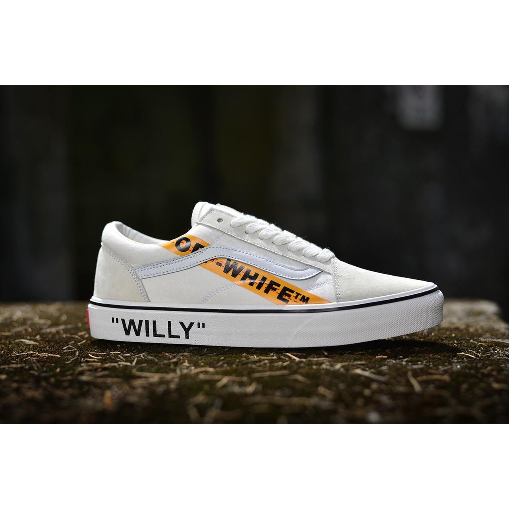 ready stock】100% vans OFF-WHITE x Vans Old “Willy” Canvas shoes 2020 | Shopee Thailand
