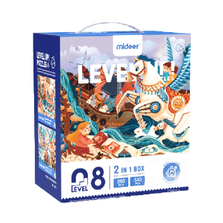 Mideer มีเดียร์ Level Up! Puzzle -Level 8 2 in1 จิ๊กซอว์โลกเทพนิยายสำหรับเด็กโต CT7052