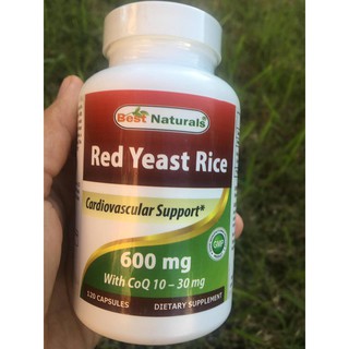 Red Yeast Rice with CoQ10, 600 mg 120 Capsules (Best Naturals) เพื่อสุขภาพของหัวใจ ช่วยรักษาระดับคอเลสเตอรอล