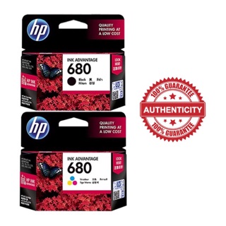 พร้อมส่ง!! หมึก HP 680 Deskjet Ink ดำ / สี ของแท้