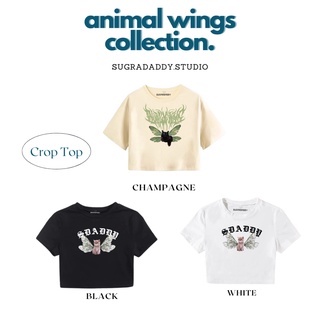 เสื้อครอปสกรีน (Crop Top) - คอลเลคชั่น Cat Wings Collection