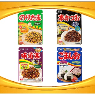 ผงโรยข้าว ญี่ปุ่น ตรา marumiya มี 4 รส Noritama, Aji doraku, Honkatsuo, Goma Shio ของแท้ 100%