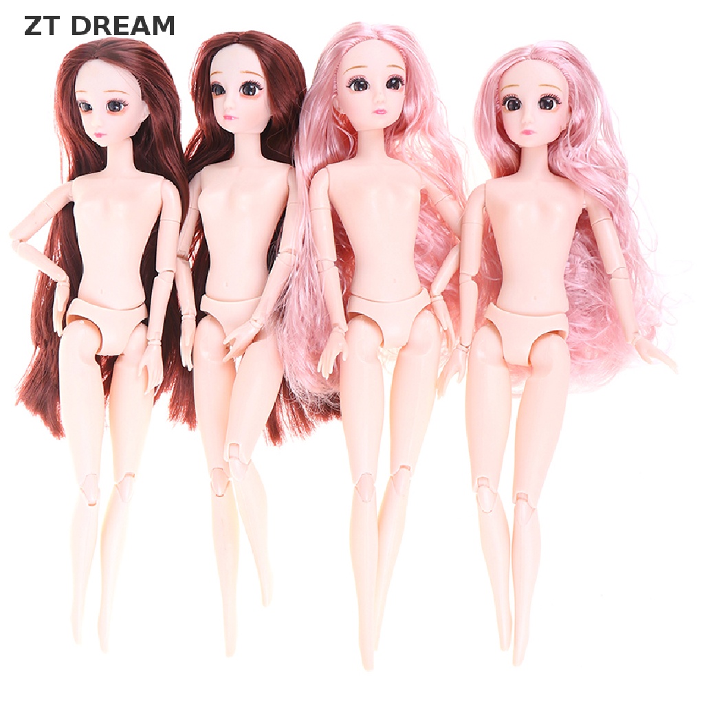 ZTD 30CM BJD Doll Beautiful Princess Dolls 20Joints Moveable Nude Body DIY Hair Doll
 07