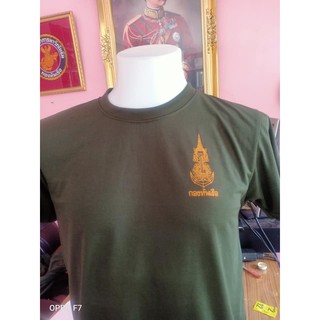 เสื้อยืดซับในสกรีนหน้าหลังกองทัพเรือ