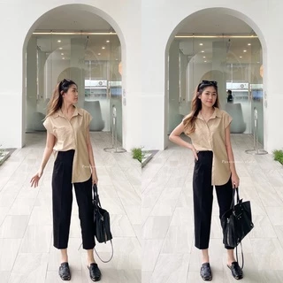 CHILLIN' BOY PANT : กางเกงเอวสูงทรงบอย สำหรับสาวตัวเล็ก 150cm-167cm