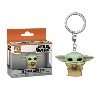 Funko Pop ! ( Star Wars ) Yoda พวงกุญแจตุ๊กตาของเล่นสําหรับเด็ก