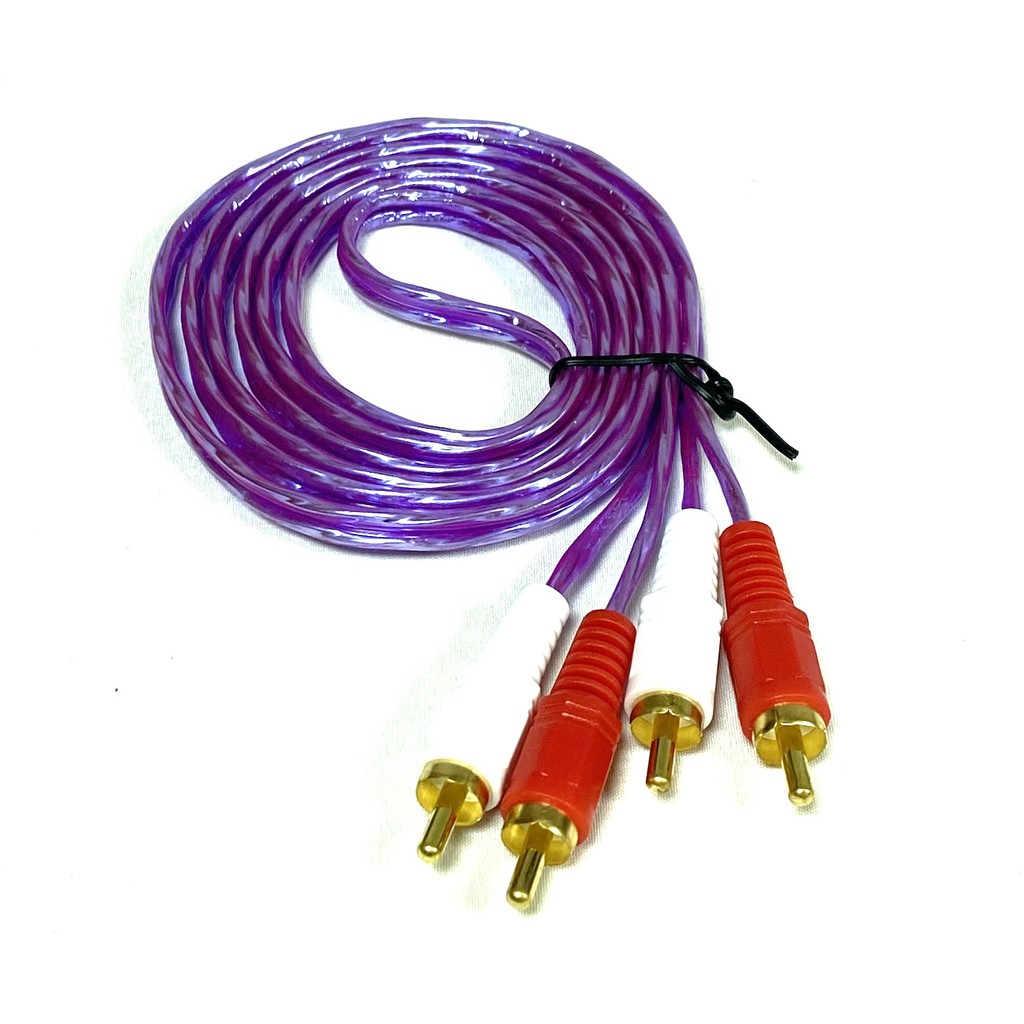 ถูกที่สุด! สาย RCA 4 หัว เข้า 2 ออก 2 หัวทอง แบบใส ยาว 1.5 m แพ็คถุงละ 1 เส้น ราคา ถูกที่สุด ดีลบีเคเค แกลเลอรีภาพที่ 9