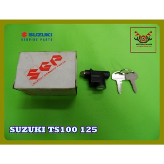 SUZUKI TS100 TS125 SEAT LOCK KEY SET "GENUINE PARTS" (1 SET) // ชุดกุญแจ ล็อคเบาะ ของแท้ (1 ข้าง) สินค้าคุณภาพดี