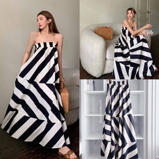 maxidress เกาะอกยางยืด มีกระเป๋าล้วงข้าง ใส่สวยมากค่า เนื้อผ้าดีทิ้งตัวสวยเลยค่า