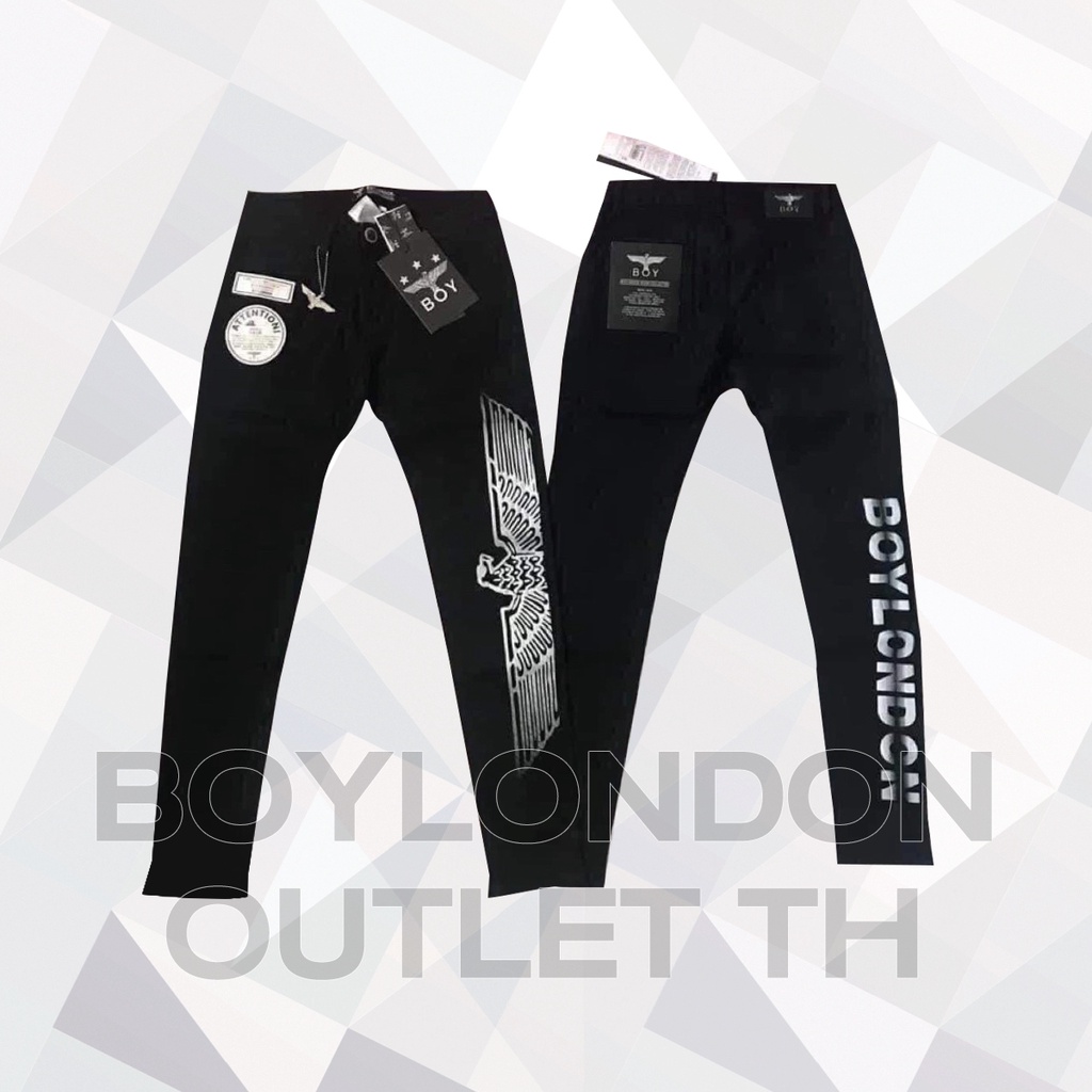 พร้อมส่ง**กางเกงยีนส์ยืด Skinny Boy London รุ่น  B71DP02U/ สีดำ ของแท้**